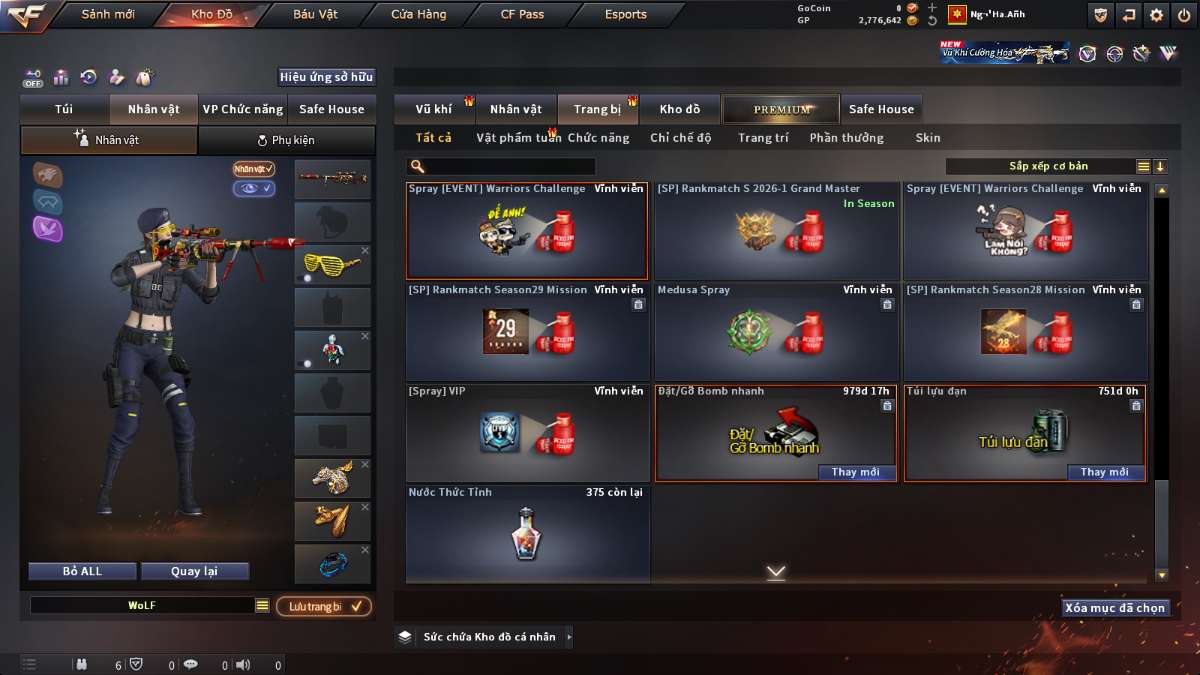 shop acc cf uy tin gia re